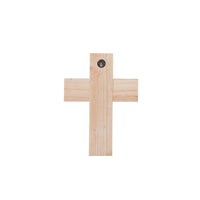 Cross-  White Wood And Bead Cross
