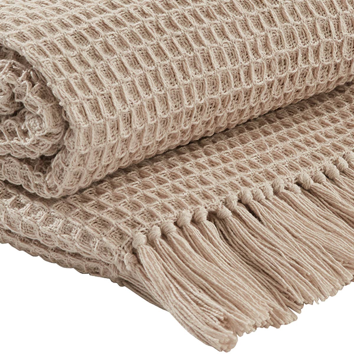 Blanket -Throw Blanket - Pebble color