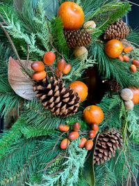 Wreath -Pine Fruit Wreath  22"