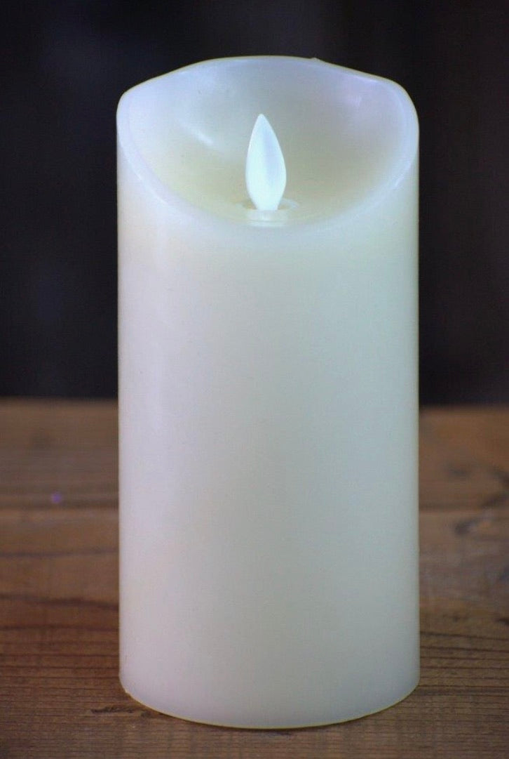 Candle -Cream Moving Flame Candle 3x6