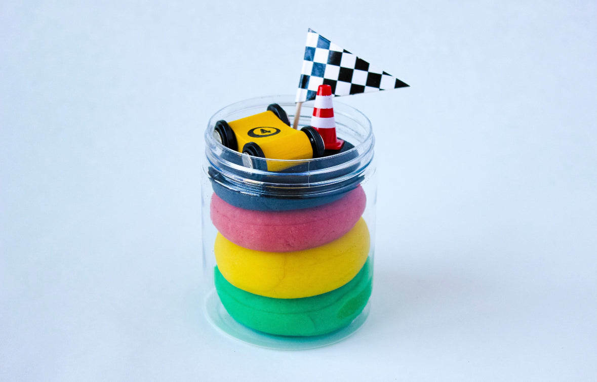 Playdough Jar -Race Car