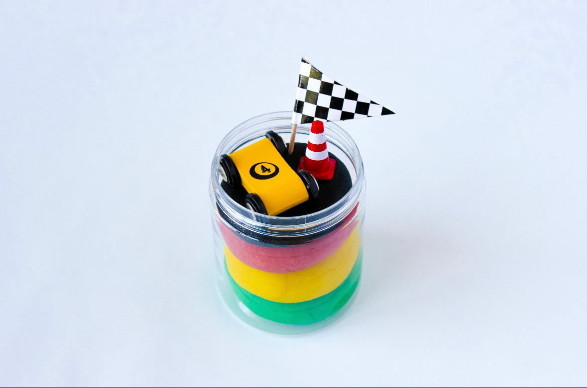 Playdough Jar -Race Car