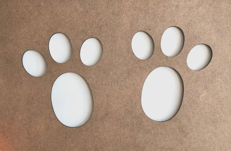 Kids - Easter Bunny Footprint Stencil