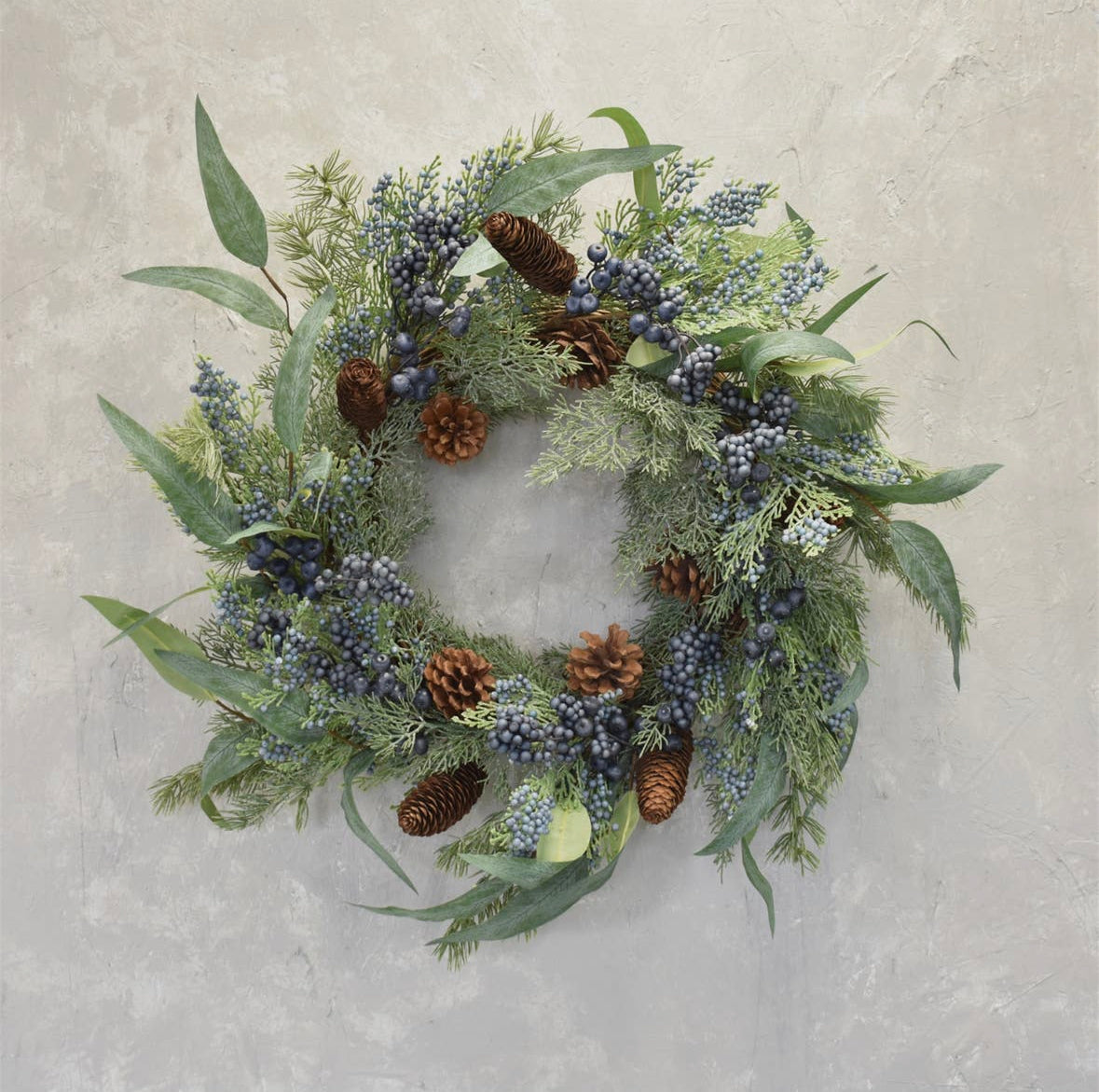 Large Summer fashion Blueberry Wreath