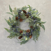 Wreath -Juniper Blueberry Wreath 24”