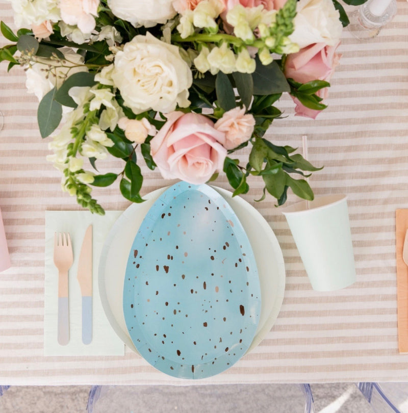 Easter Egg Dessert Paper Plates - Rockin Robin - 8 pack