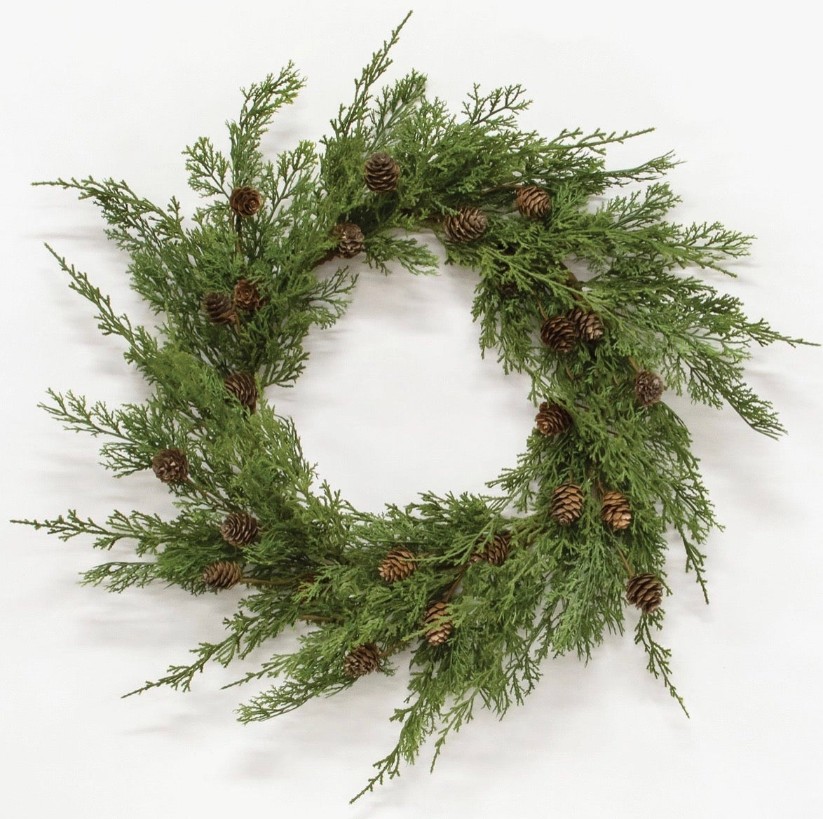 Wreathe -Western Cedar Pine Cone Wreath 24"