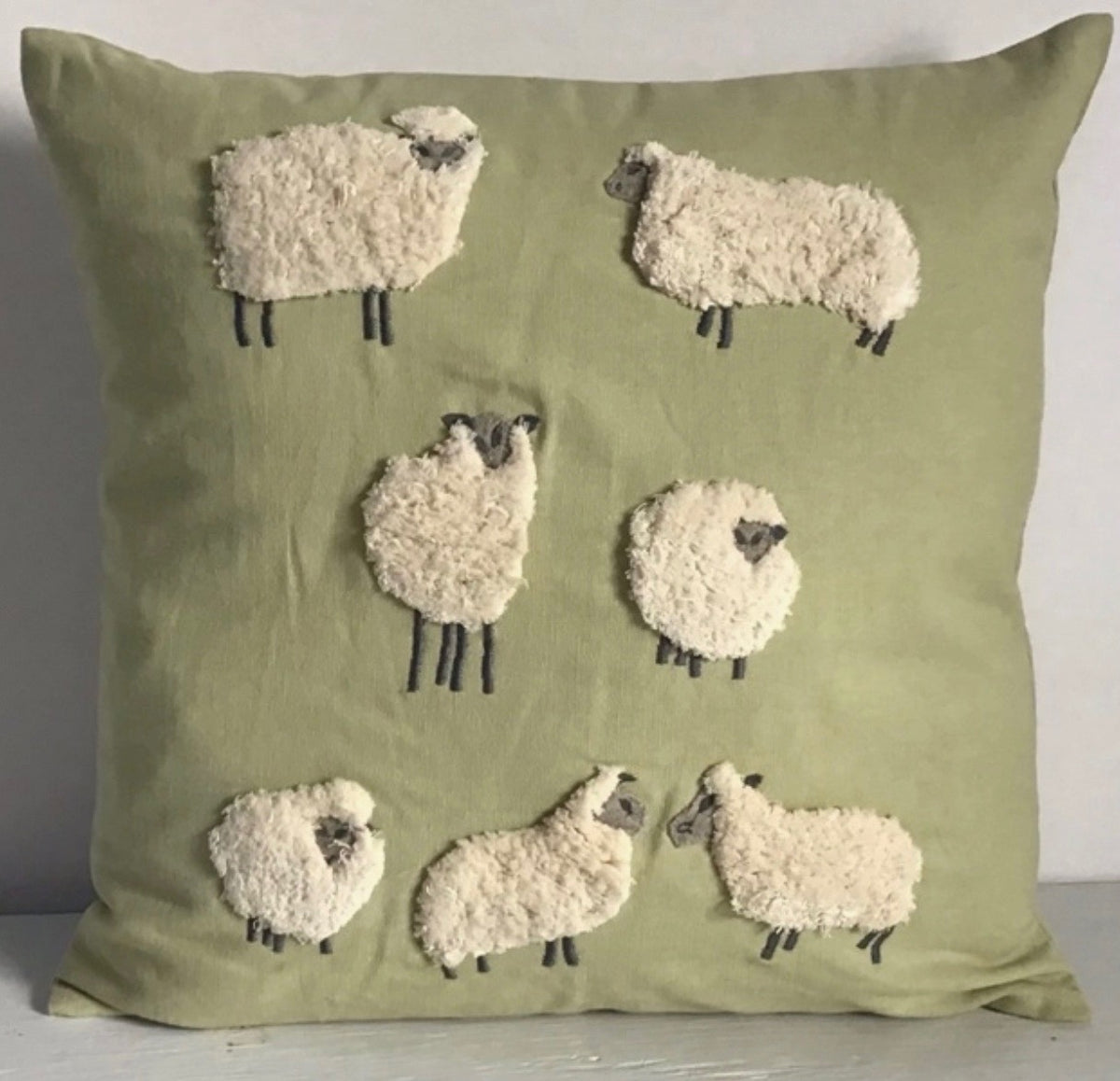 Pillow Fluffy Sheep Pillow (Sage Green)