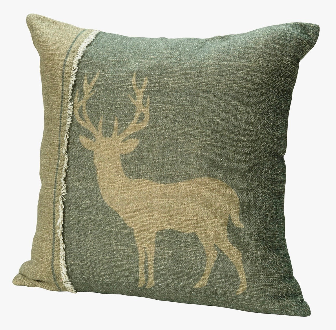 Pillow- Reindeer Olive Colored Pillow