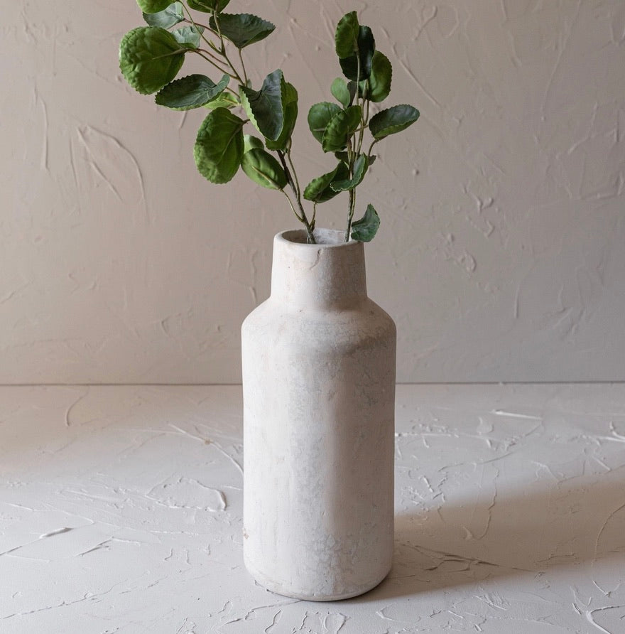 Vase -Turner Paper Mache Vase 5x5x12”