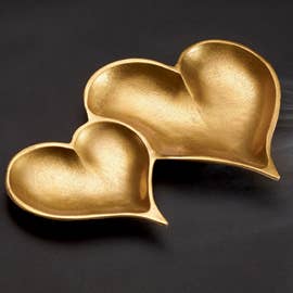 Tray - Gold Heart