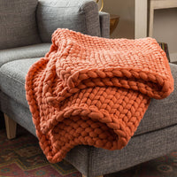 Blanket - Chunky Knit Throw 3 Colors