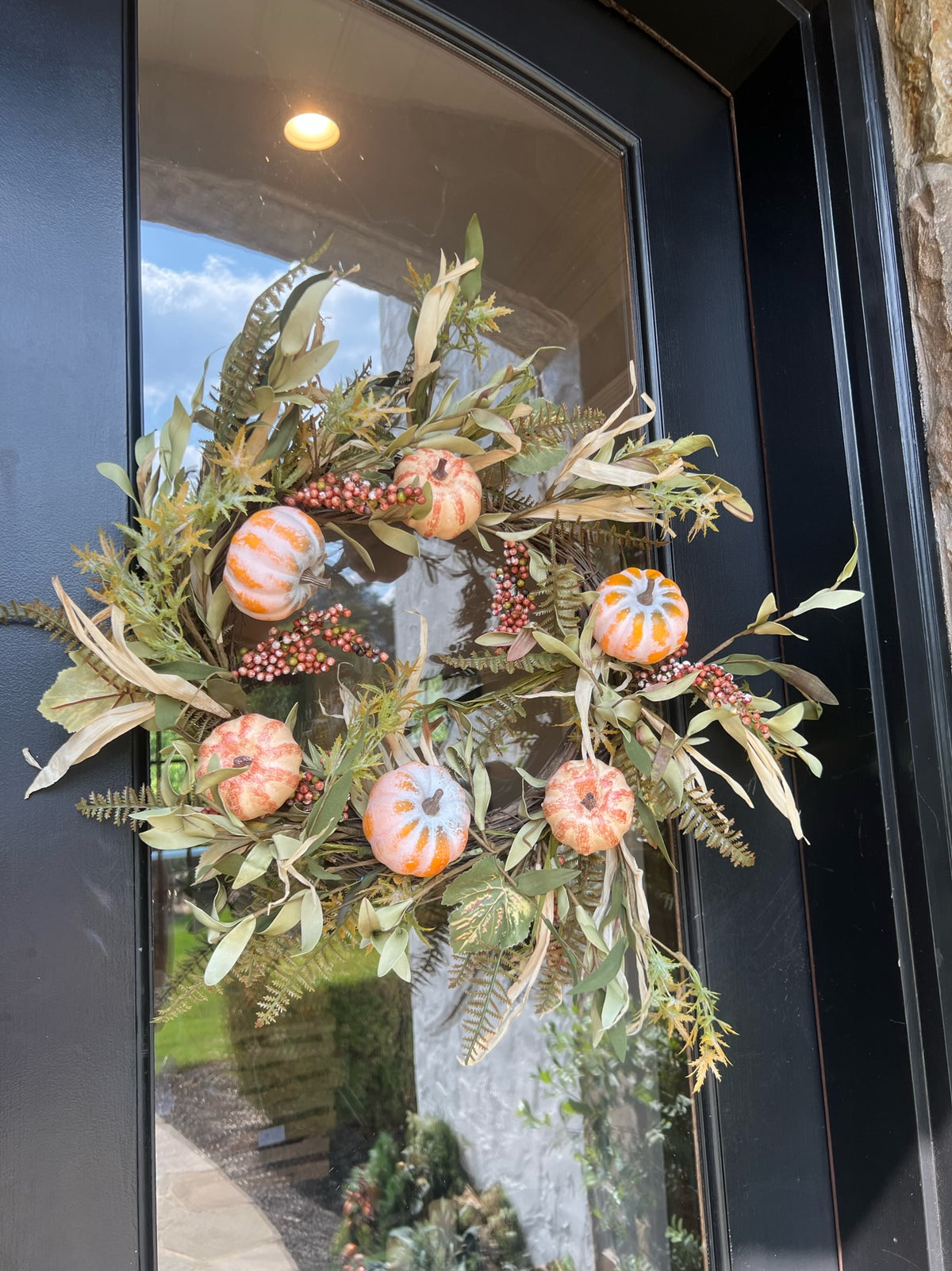 Wreath - Hayride Pumpkin Berry Wreath 24”