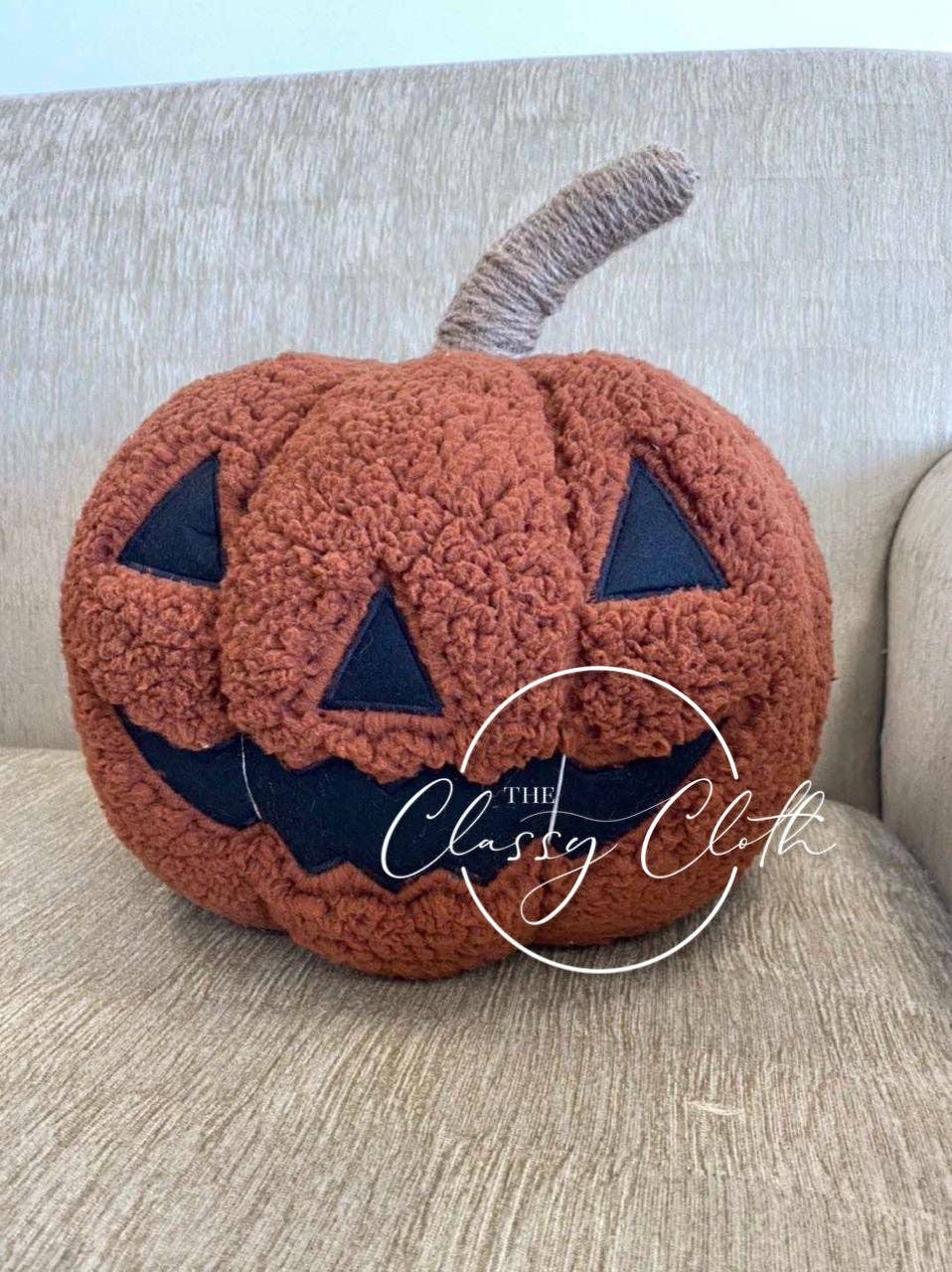 Pillow -Halloween Pumpkin Pillow - ORANGE