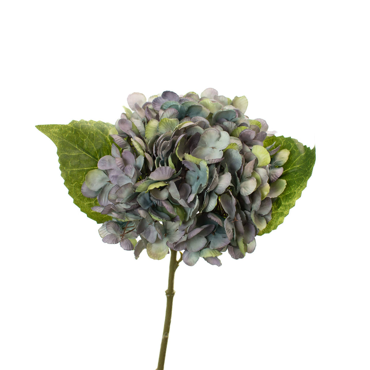 Flower Stem -  Hydrangea - Blue - 13 Inch