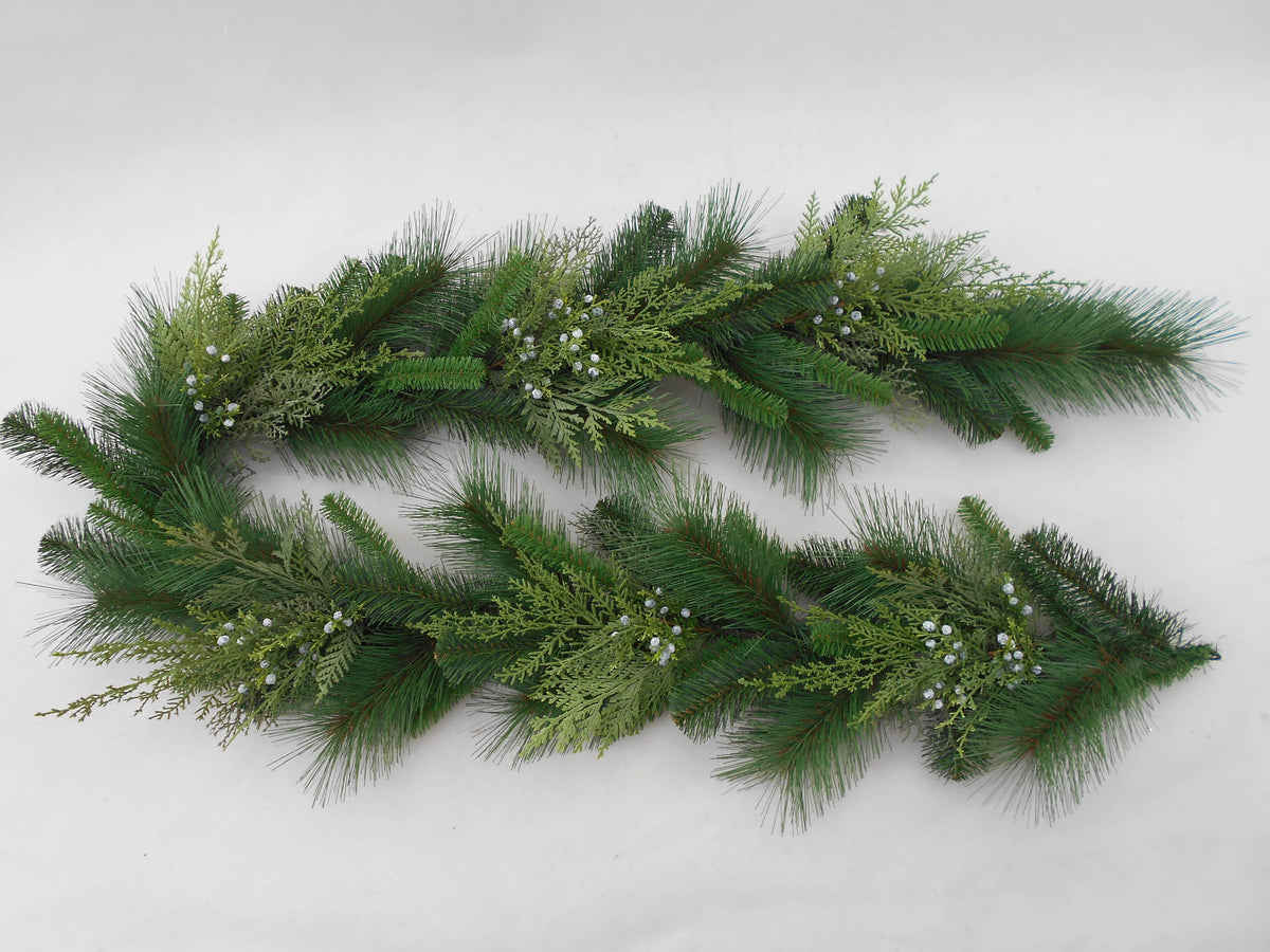 Garland - Artificial Christmas Pine Cedar Juniper Garland 6'
