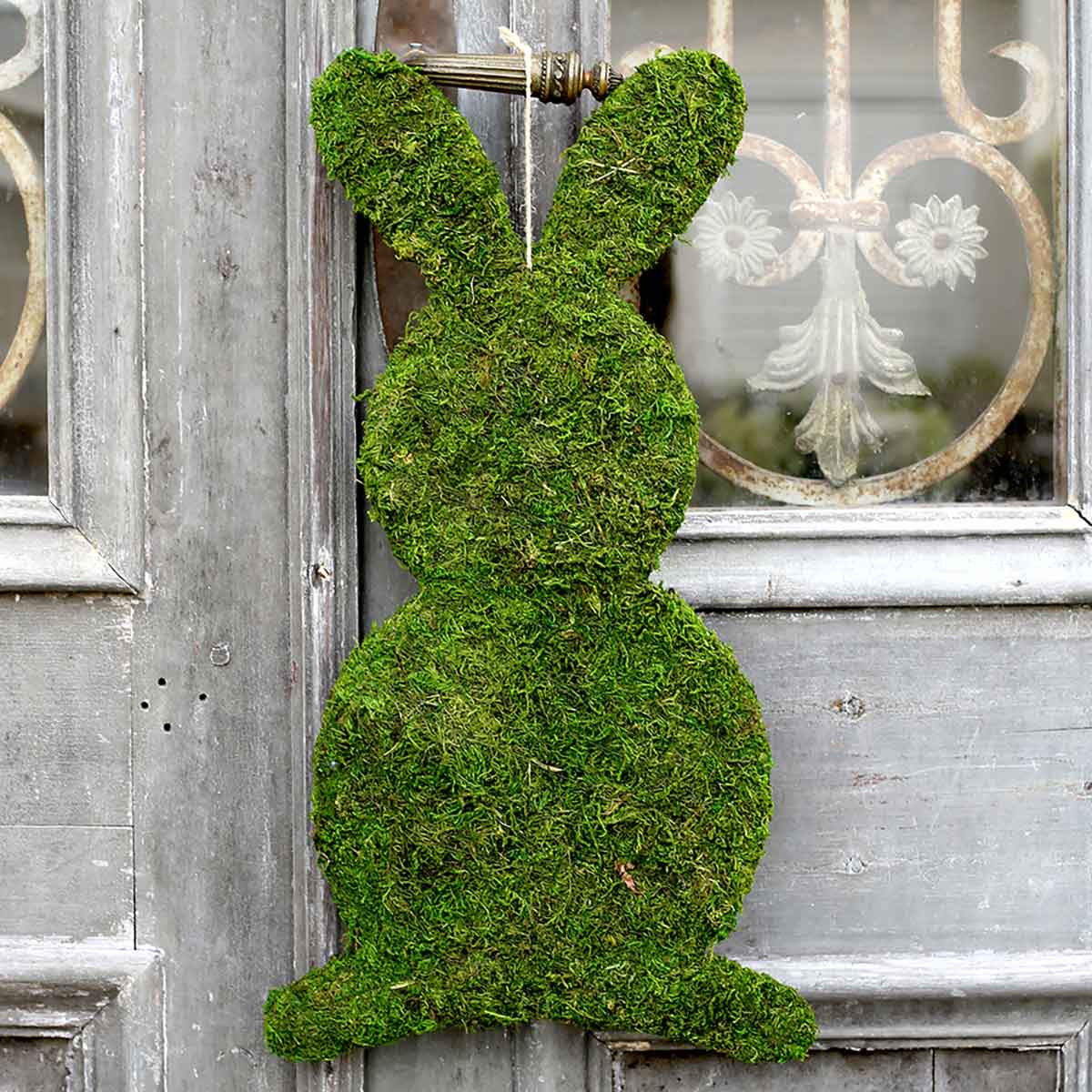 Bunny Decor -Moss Green   11x20