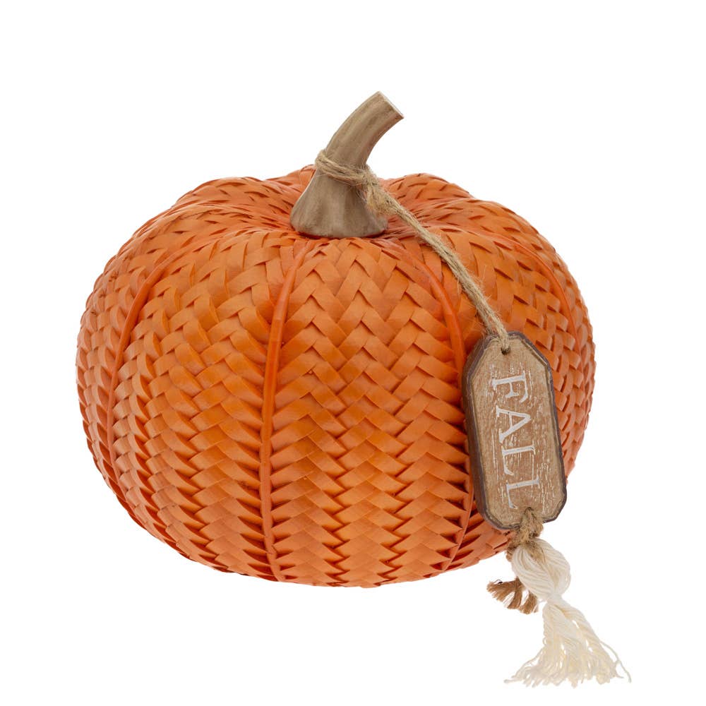 Pumpkin - Orange Textured Weave W/Tag Fall