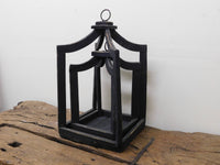Lantern -Canopy Set 2-Farmhouse Wood Lantern--Home Decor-Black